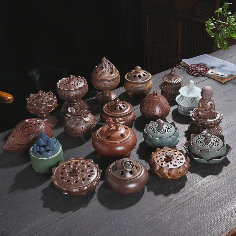 Home Fragrance Zen - Indoor keramische wierookbrander voor thuisgebruik, sandelhout