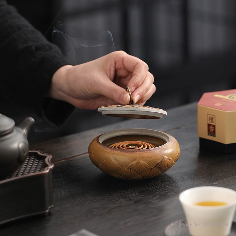 Home Fragrance Zen - Creatieve Lotus kleine wierookbrander, keramisch aromarek,