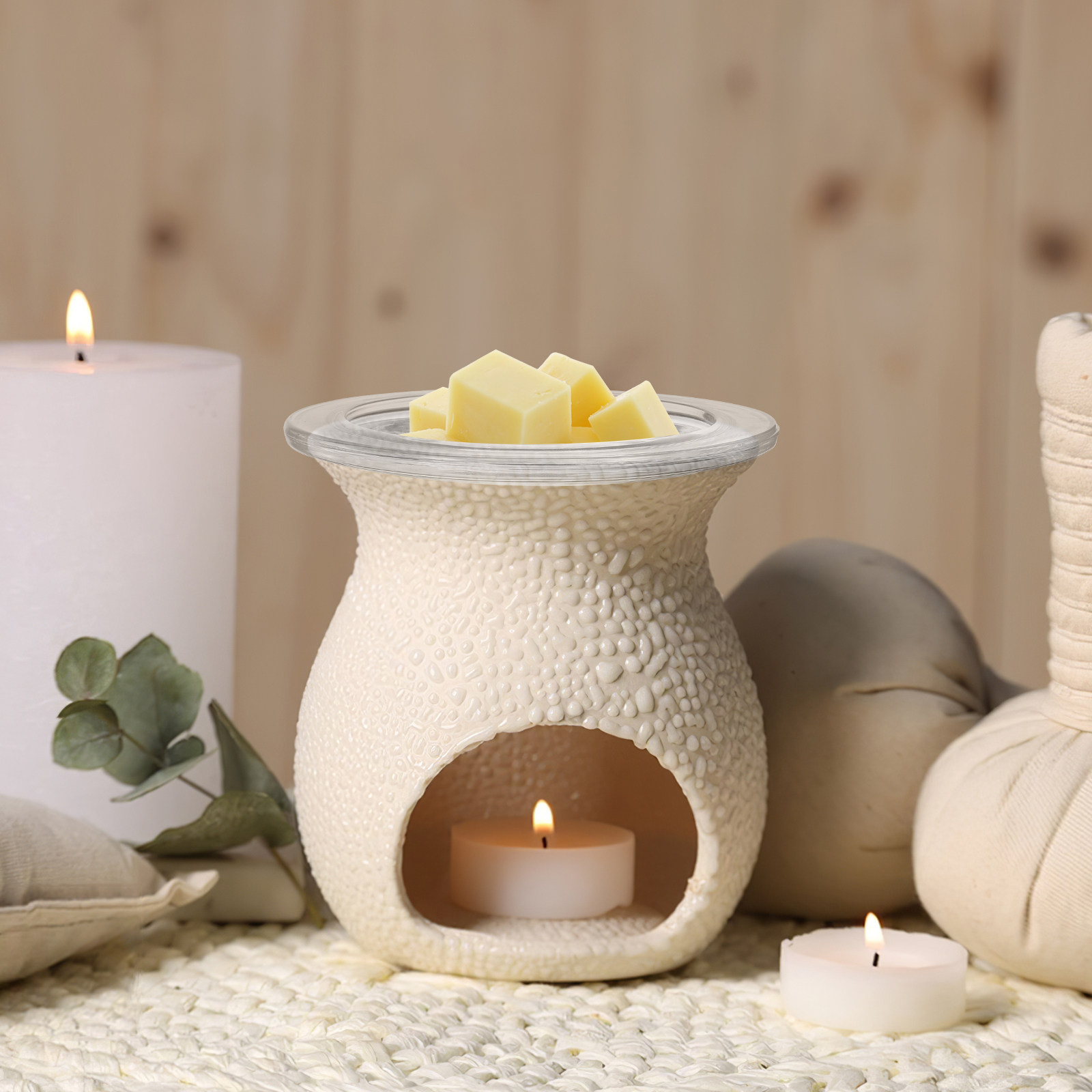 Home Fragrance Wax Melts - Vervangende 4,6 inch transparante glazen oliewarmer