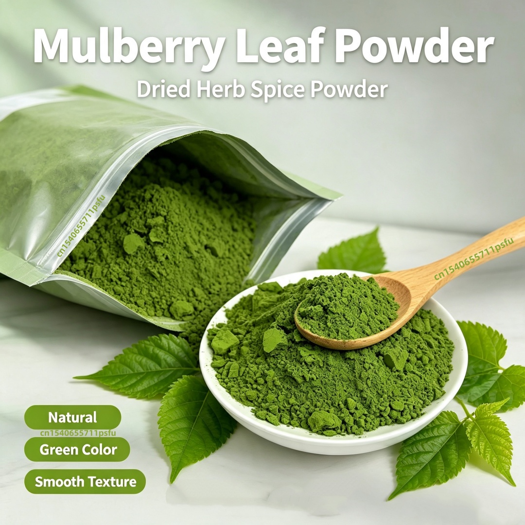 Home Fragrance Powder - 250g/500g Moerbeibladpoeder Natuurlijk Kruidenkruid voor Zeepmaken