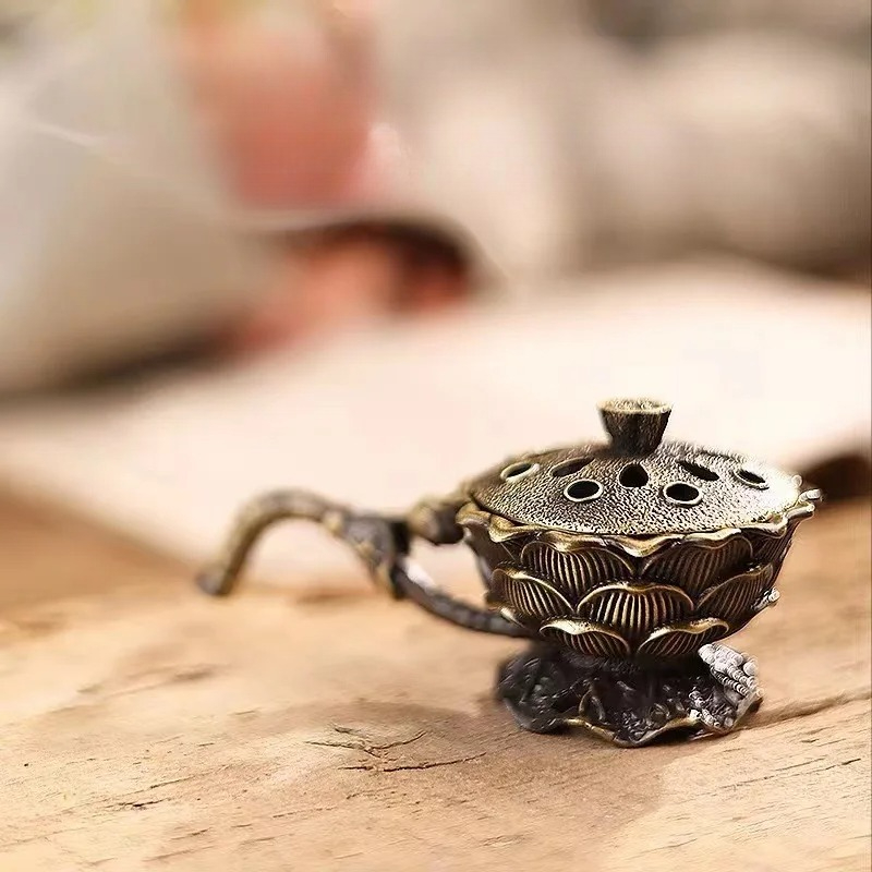 Home Fragrance Zen - Legering Lotus Hand Wierookbrander voor Home