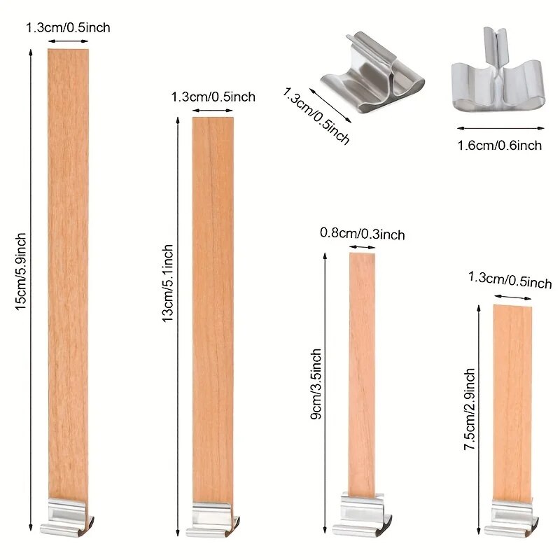 30 Stuks Hoge Kwaliteit Houten - Wooden Wick Candle recensie en prijs