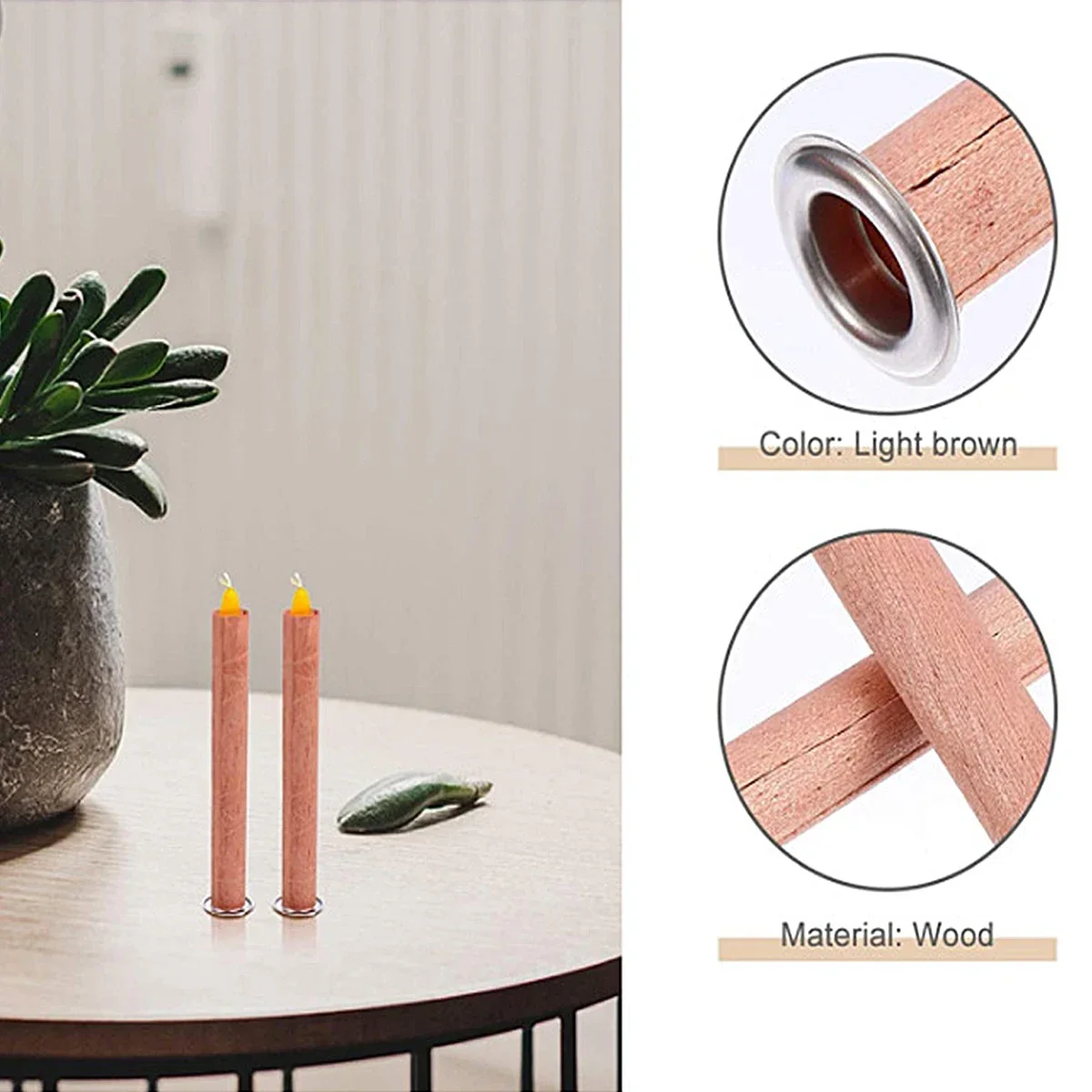10 stks/set buisvormige houten - Wooden Wick Candle recensie en prijs
