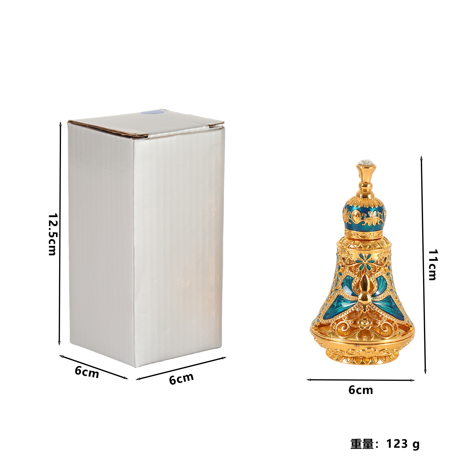 Geur- en parfumflessen, metale - Home Fragrance Dubai recensie en prijs