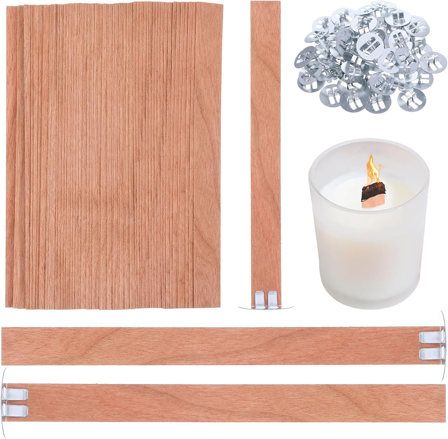 60 stuks houten lonten voor he - Wooden Wick Candle recensie en prijs
