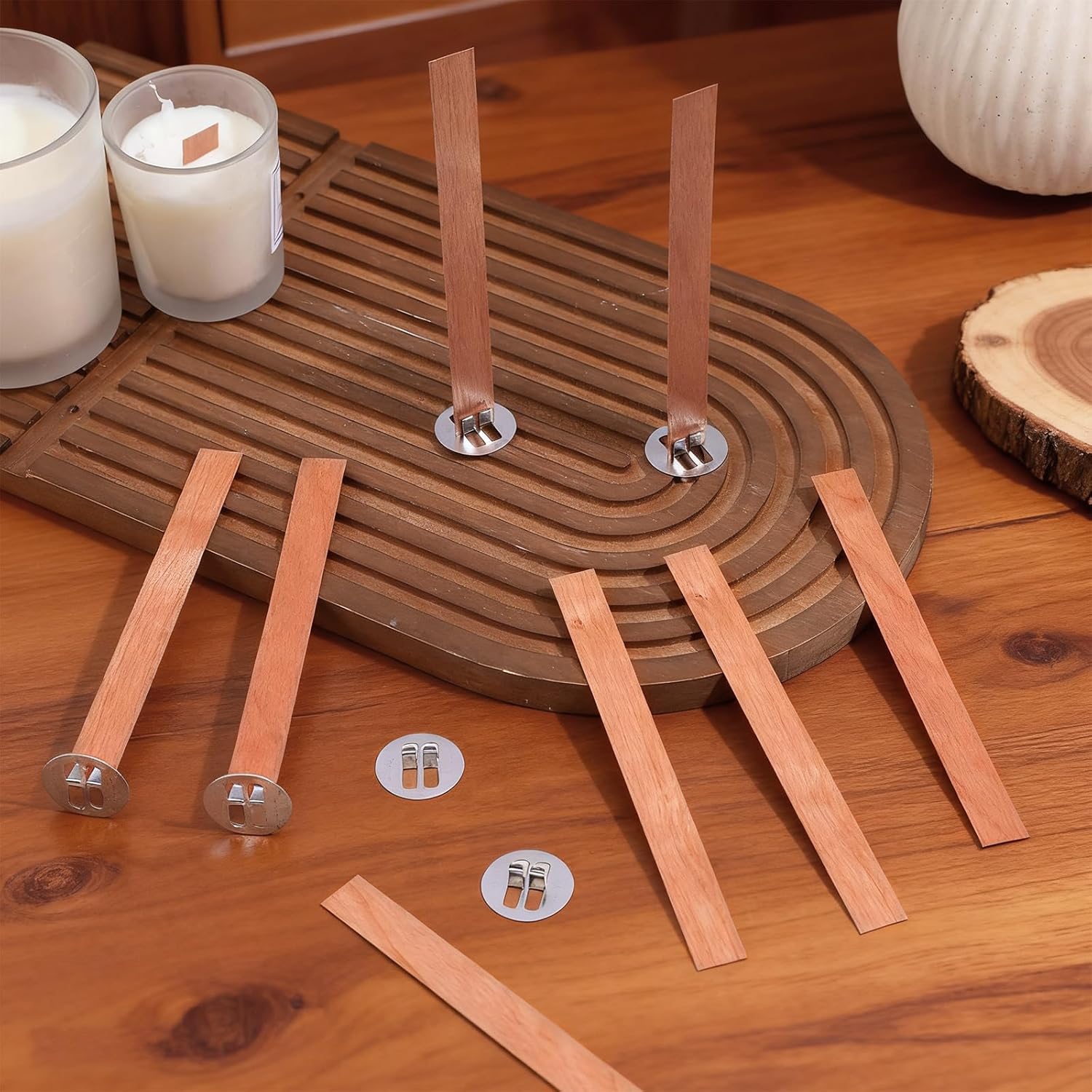 60 stuks houten lonten voor he - Wooden Wick Candle recensie en prijs