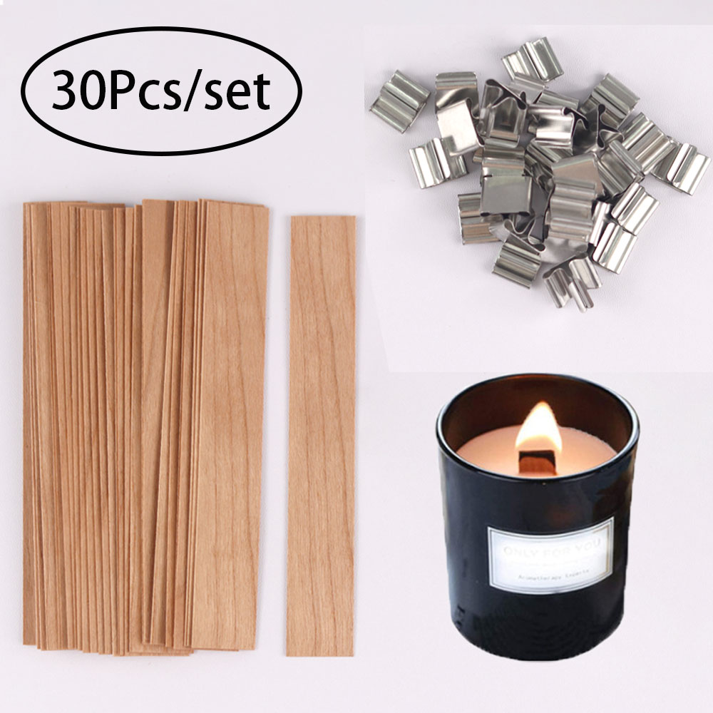 30 Stuks Houten Kaarsenwieken  - Wooden Wick Candle recensie en prijs