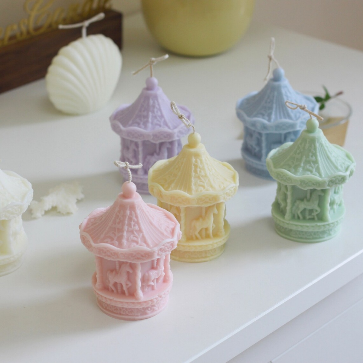 3D Carrousel Kaars Siliconen M - Home Fragrance Rituals recensie en prijs